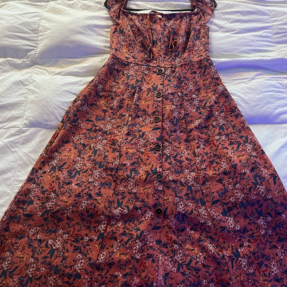 Floral Button-Down Dress